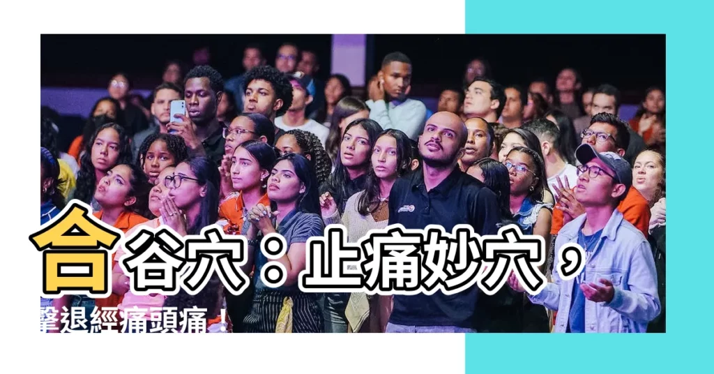 【合口穴】合谷穴：止痛妙穴，擊退經痛頭痛！