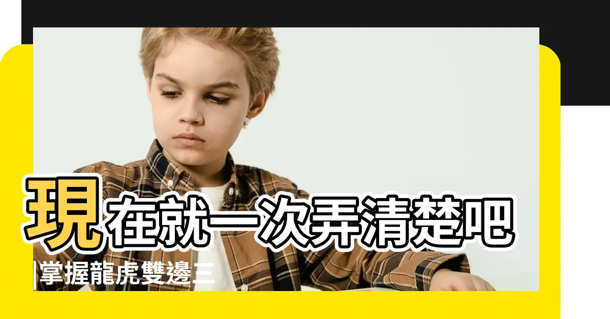 【風水龍虎邊】現在就一次弄清楚吧 |掌握龍虎雙邊三大風水原則 |事業輕鬆加分 |