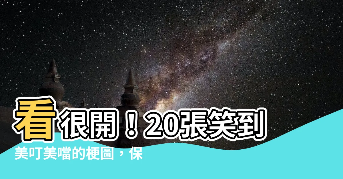【看很開 梗圖】看很開！20張笑到美叮美噹的梗圖，保證讓你豁然開朗