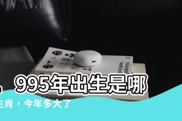 【1995屬】1995年出生是哪個生肖，今年多大了？