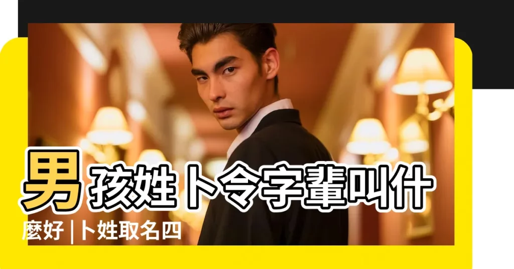 男孩姓卜令字輩叫什麼好 |卜姓取名四個字好聽大氣名字推薦 |卜姓四字名字男孩 |【卜姓的男孩起什麼名字四個字】