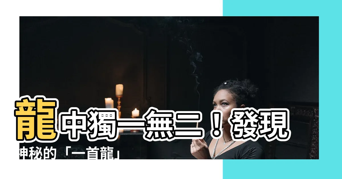 【一首龍】龍中獨一無二！發現神秘的「一首龍」