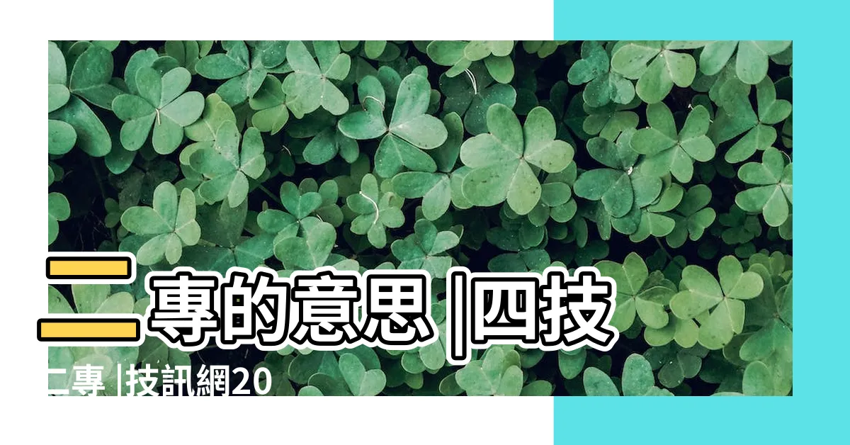 【二專是什麼意思】二專的意思 |四技二專 |技訊網2024 |
