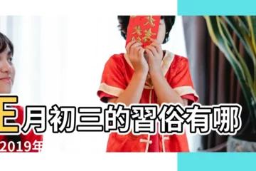 【2019年正月初三能幹活嗎】正月初三的習俗有哪些 |2019年正月初三可以祭祖嗎 |春節習俗 |