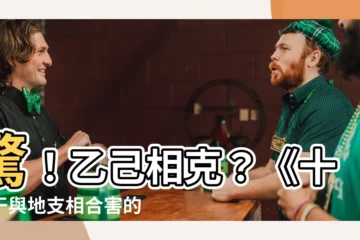 【乙己相剋】驚！乙己相剋？《十天干與地支相合害的秘密》大公開