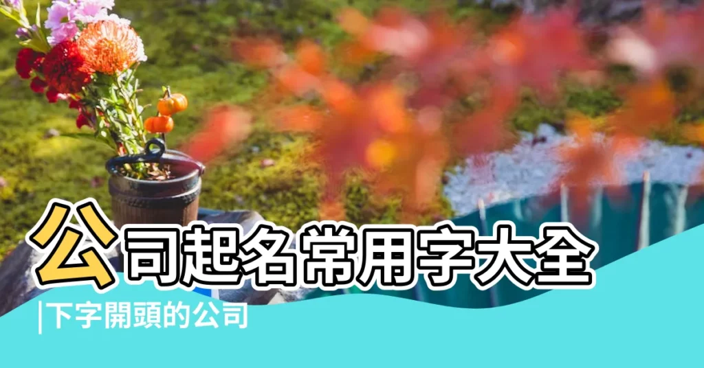 公司起名常用字大全 |下字開頭的公司名字有哪些公司名字帶下字的有哪些 |用下字取公司名字大全帶下字開頭的公司名字 |【公司名稱下面字】