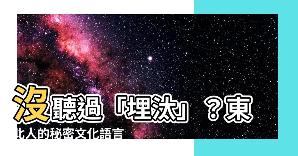 【埋汰 意思】沒聽過「埋汰」？東北人的秘密文化語言一次讓你秒懂！