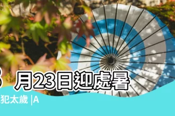 【大官外出是指什麼生肖】8月23日迎處暑 |AK犯太歲 |Anson |
