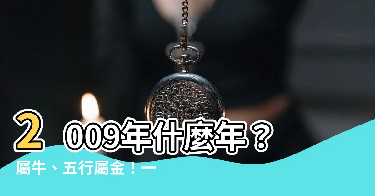【2009是什麼年】2009年什麼年？屬牛、五行屬金！一分鐘瞭解民國、生肖、年齡