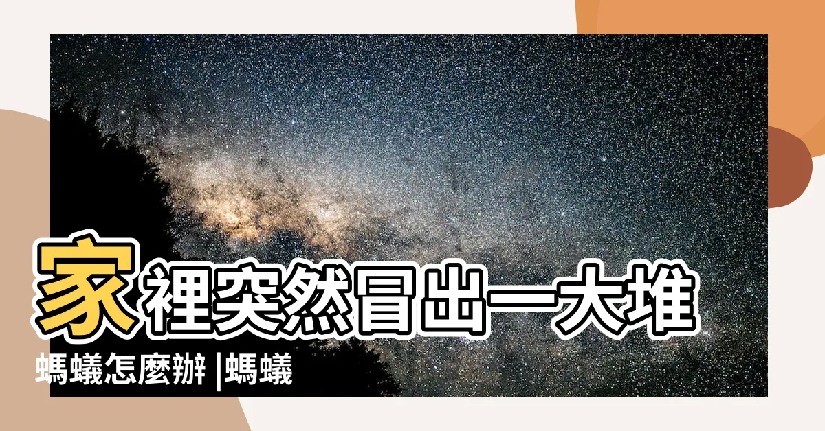 【螞蟻入侵房間】家裡突然冒出一大堆螞蟻怎麼辦 |螞蟻怕什麼東西 |試試這6種居家驅螞蟻法 |