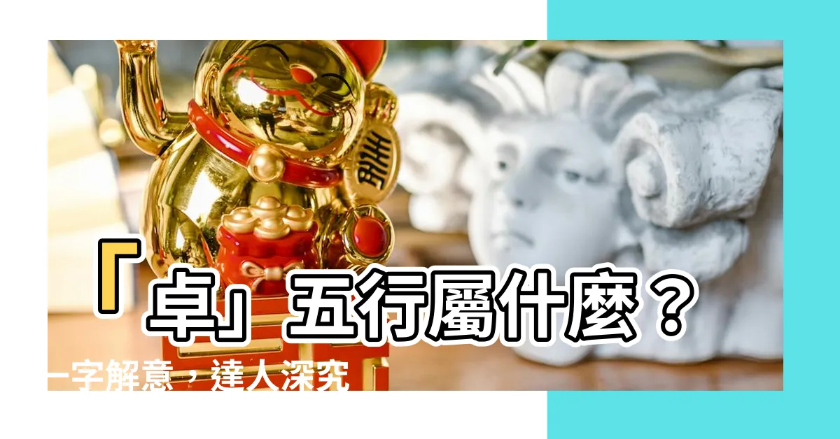 【卓五行】「卓」五行屬什麼？一字解意，達人深究！
