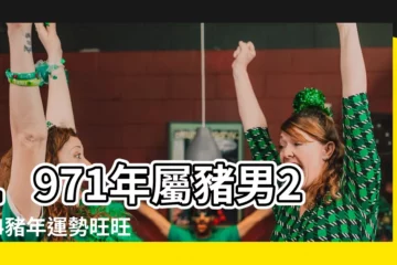 【2024豬年運程1971男】1971年屬豬男2024豬年運勢旺旺來！犯太歲運勢解析
