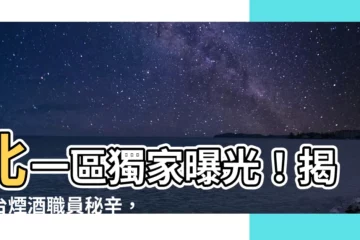 【北一區是哪裡】北一區獨家曝光！揭密台煙酒職員秘辛，輕鬆推廣賺好錢