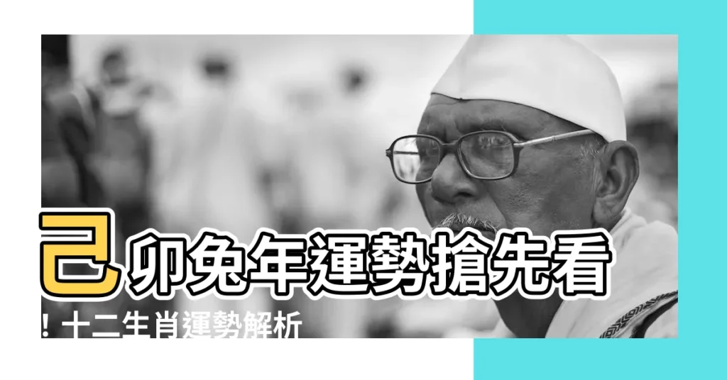【己卯兔】己卯兔年運勢搶先看！十二生肖運勢解析，屬兔的你今年是什麼命？