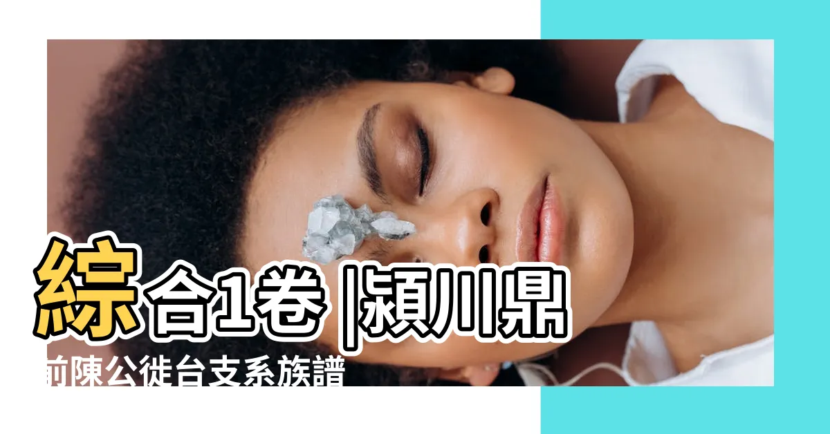 【潁川陳氏族譜】綜合1卷 |潁川鼎前陳公徙台支系族譜 |潁川陳氏 |