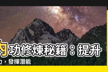 【內功修煉】內功修煉秘籍：提升實力，發揮潛能