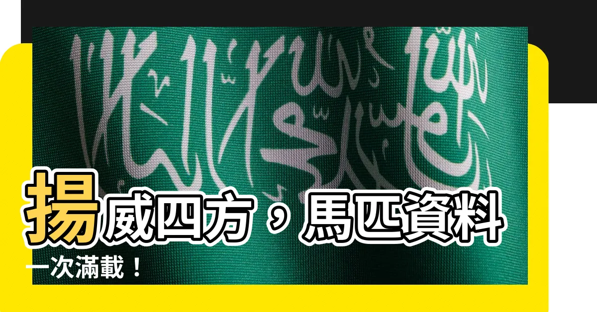 【揚威四方】揚威四方，馬匹資料一次滿載！