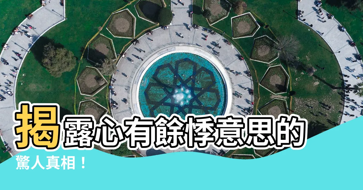 【心有餘悸意思】揭露心有餘悸意思的驚人真相！
