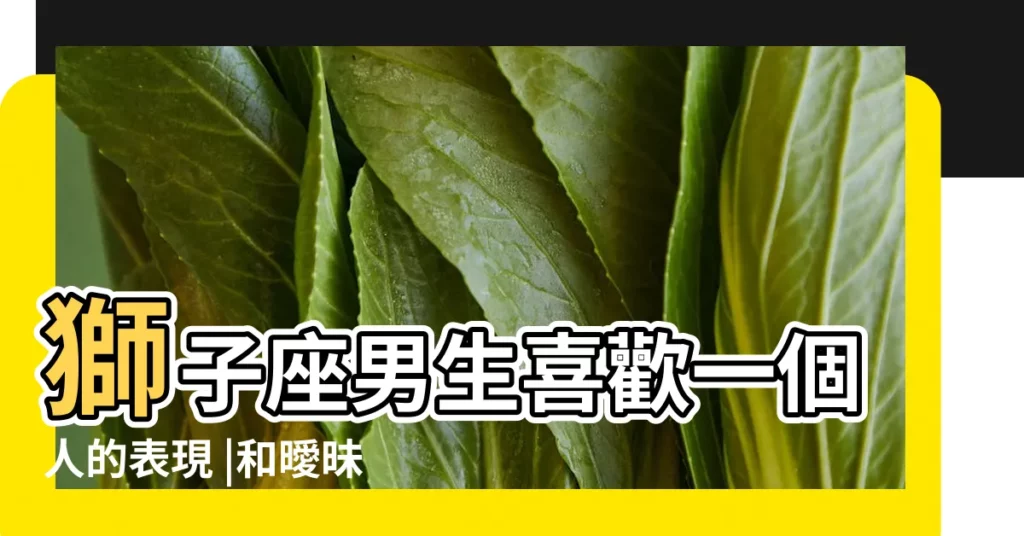 獅子座男生喜歡一個人的表現 |和曖昧有什麼區別 |獅子男喜歡一個人的8個小動作 |【獅子座男説喜歡你的表現】