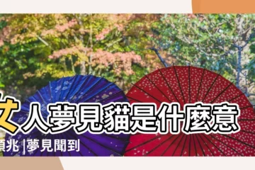 【女人夢見貓臭味】女人夢見貓是什麼意思預兆 |夢見聞到臭味是什麼預兆 |