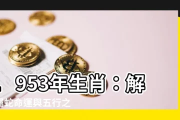【1953年生肖】1953年生肖：解密屬蛇命運與五行之謎