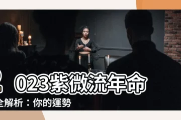 【2023紫微流年命盤】2023紫微流年命盤全解析：你的運勢藏在這裡！