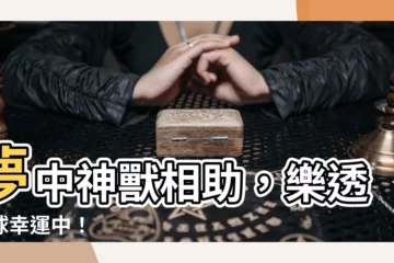 【動物代表號碼】夢中神獸相助，樂透綵球幸運中！