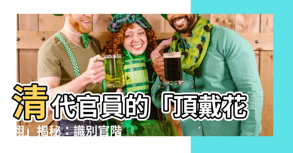 【頂戴花翎意思】清代官員的「頂戴花翎」揭秘：識別官階和身份的象徵
