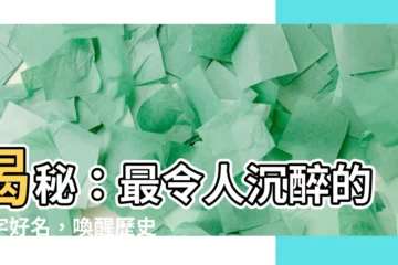 【好聽的四字名字】揭秘：最令人沉醉的四字好名，喚醒歷史古風韻味