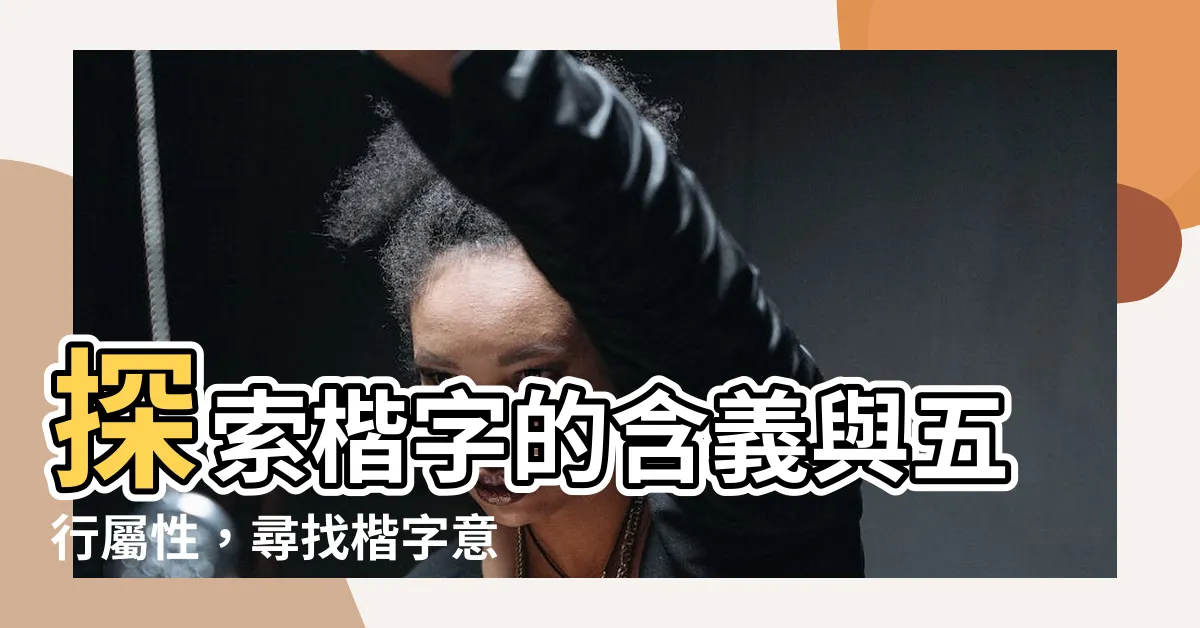 【楷的意思名字】探索楷字的含義與五行屬性，尋找楷字意思的名字寶典