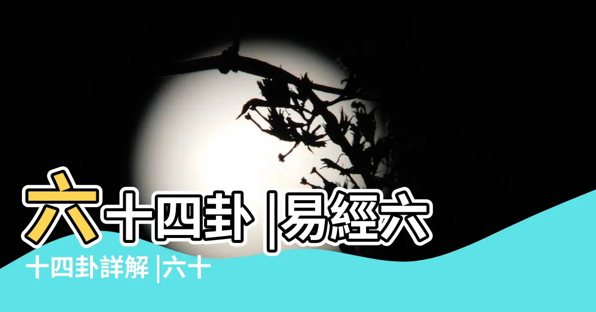 【卦象圖】六十四卦 |易經六十四卦詳解 |六十四卦構成表 |