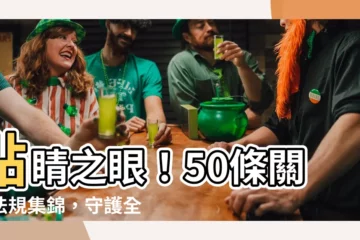 【50條】點睛之眼！50條關鍵法規集錦，守護全國交通安全與公共利益