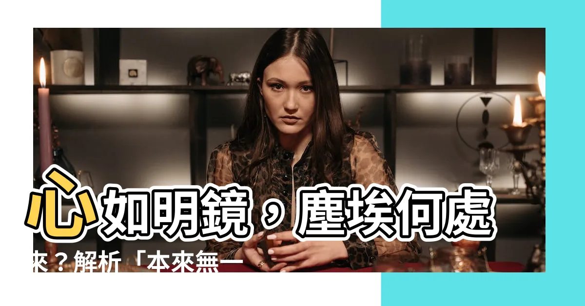 【本來無一物何處惹塵埃用法】心如明鏡，塵埃何處來？解析「本來無一物何處惹塵埃」人生哲理