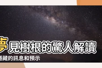 【夢見樹根】夢見樹根的驚人解讀：隱藏的訊息和預示