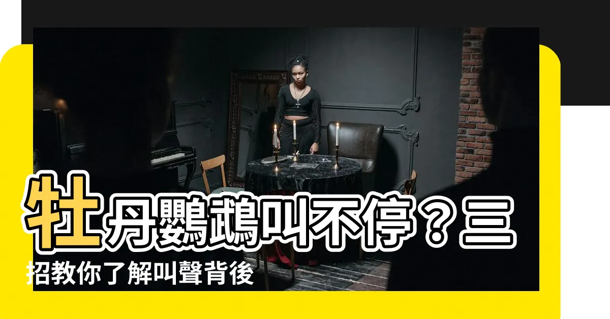 【牡丹鸚鵡叫聲意思】牡丹鸚鵡叫不停？三招教你瞭解叫聲背後的真義