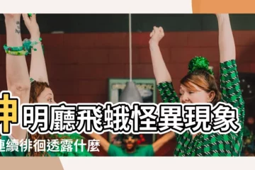 【神明廳有飛蛾】神明廳飛蛾怪異現象！連續徘徊透露什麼驚人訊息？