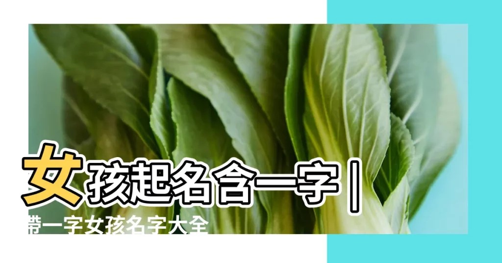 女孩起名含一字 |帶一字女孩名字大全 |帶一字的女孩名字 |【女寶寶起名帶一字】