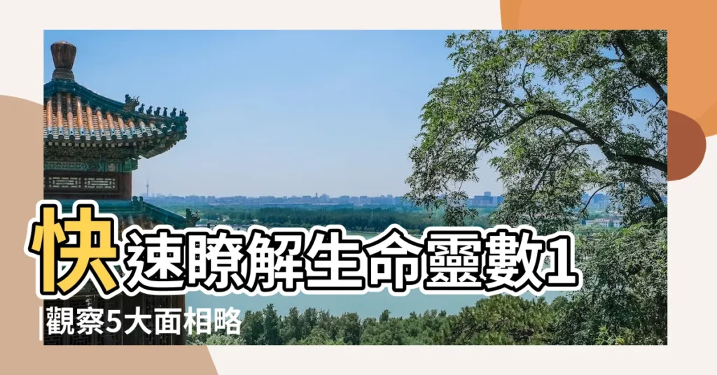 快速瞭解生命靈數1 |觀察5大面相略知一二 |通過命理來分析一個人的個性 |【根據命理分析個性】