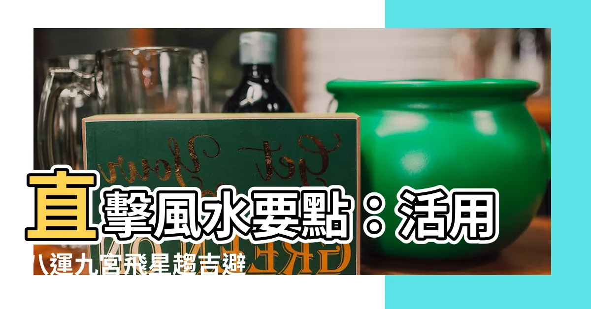 【八運 九宮飛星】直擊風水要點：活用八運九宮飛星趨吉避兇