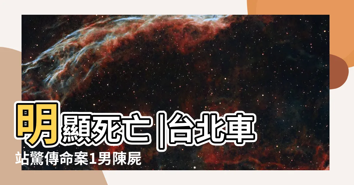 【南一門】明顯死亡 |台北車站驚傳命案1男陳屍南一門電梯口 |北車南一門旁53歲街友 |