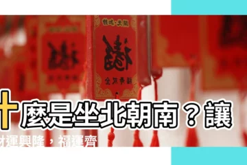 【什麼是坐北朝南】什麼是坐北朝南？讓你財運興隆，福運齊聚！