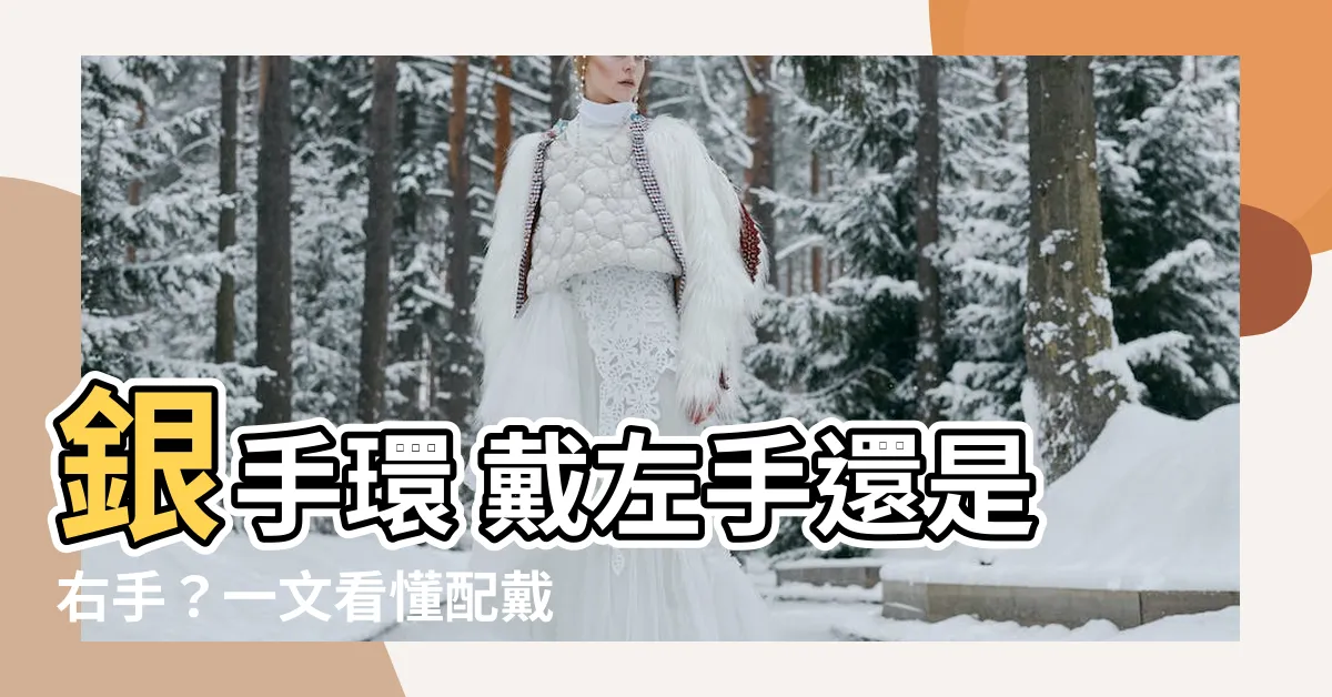 【銀手環 左右手】銀手環 戴左手還是右手？一文看懂配戴禁忌，招財避邪一次搞定！