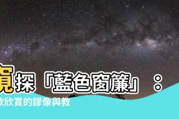 【藍色窗簾】窺探「藍色窗簾」：詩歌欣賞的謬像與教育的悲哀
