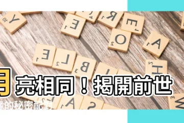 【月亮相同】月亮相同！揭開前世情緣的秘密配對