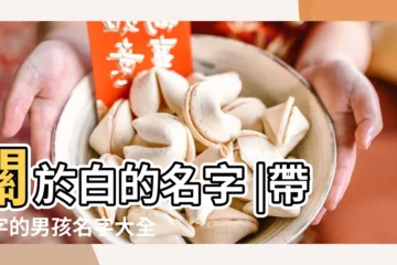 【用白字取名字男孩名字】關於白的名字 |帶白字的男孩名字大全 |白字輩取名字男孩 |