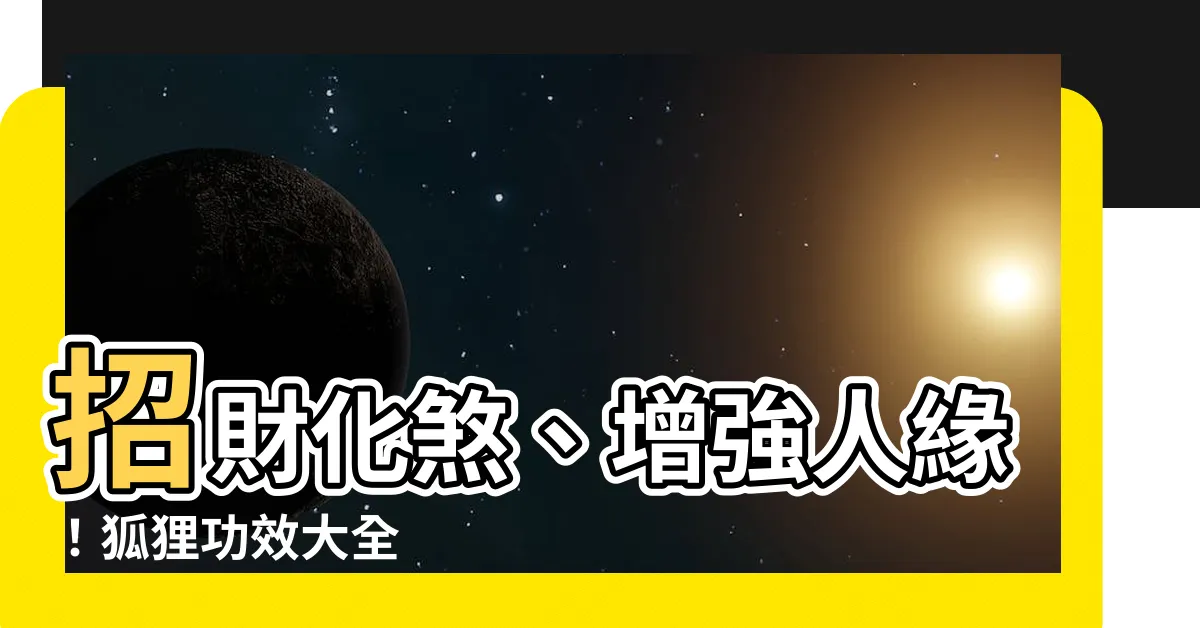 【狐狸功效】招財化煞、增強人緣！狐狸功效大全