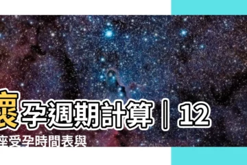 【受孕 星座】懷孕週期計算｜12 星座受孕時間表與預產期大解密