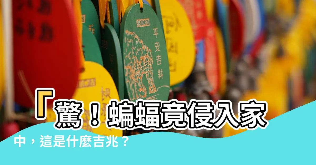 【蝙蝠在家裡】「驚！蝙蝠竟侵入家中，這是什麼吉兆？」