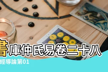 【易經二十八卦節褂】書庫仲氏易卷二十八 |易經導論第01 |爻辭原文及白話翻譯 |