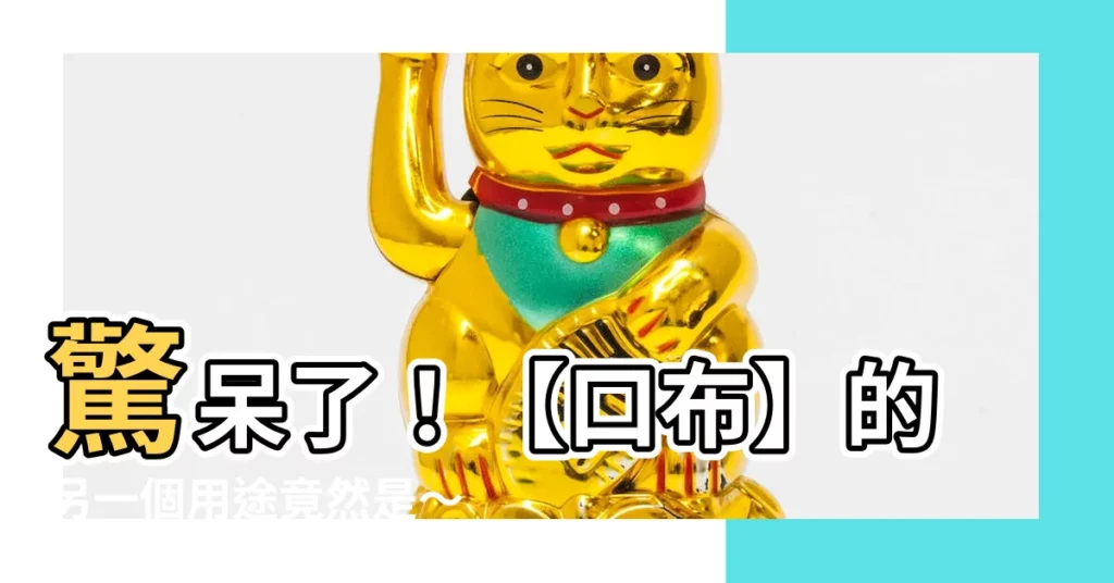 【口布是什麼】驚呆了！【口布】的另一個用途竟然是～揭曉觀光科必知小秘密